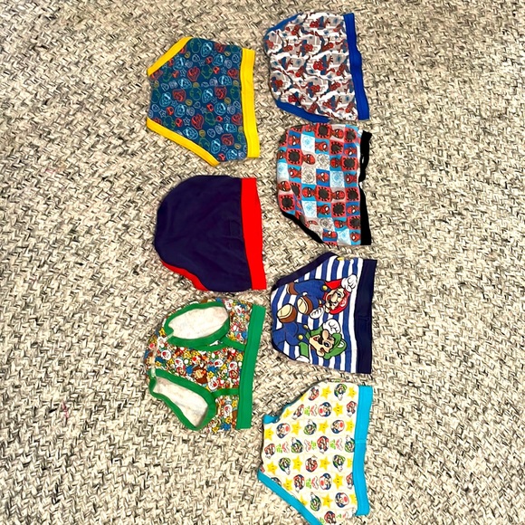 Accessories Used Boys Underwear Size 4 Spiderman And Super Mario